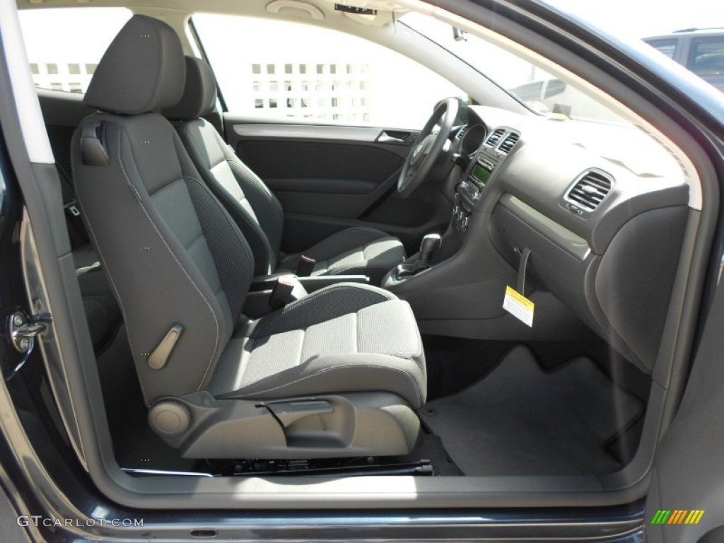 2012 Golf 2 Door - Blue Graphite Metallic / Titan Black photo #13