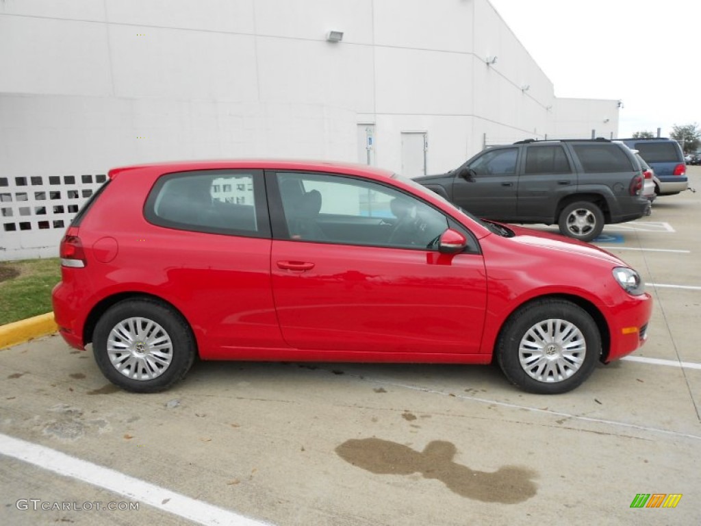 Tornado Red 2012 Volkswagen Golf 2 Door Exterior Photo #61392250