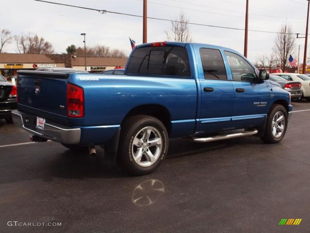 2006 Ram 1500 SLT Quad Cab - Atlantic Blue Pearl / Medium Slate Gray photo #3