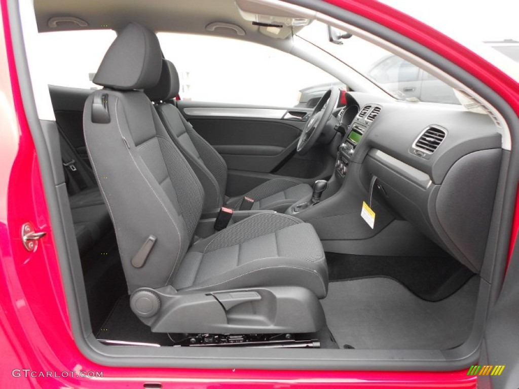 Titan Black Interior 2012 Volkswagen Golf 2 Door Photo #61392277