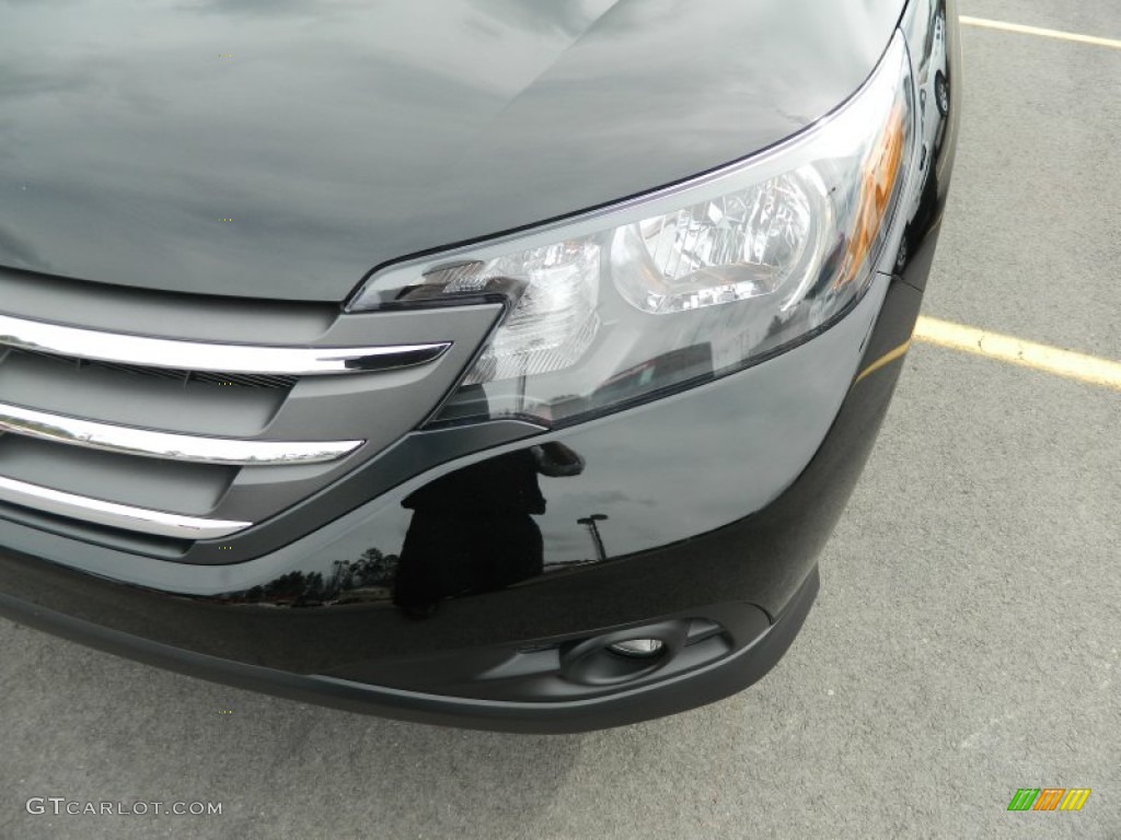 2012 CR-V EX-L 4WD - Crystal Black Pearl / Black photo #9