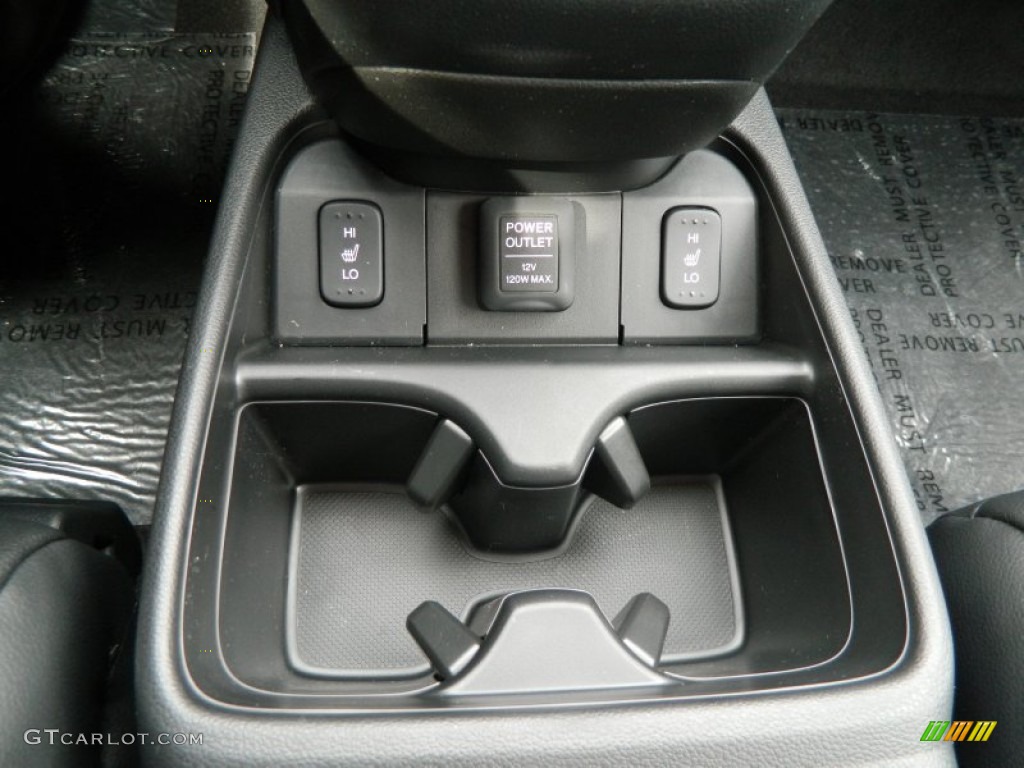 2012 CR-V EX-L 4WD - Crystal Black Pearl / Black photo #21