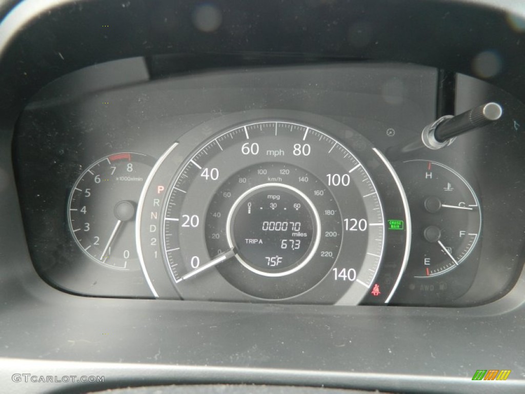 2012 CR-V EX-L 4WD - Crystal Black Pearl / Black photo #23