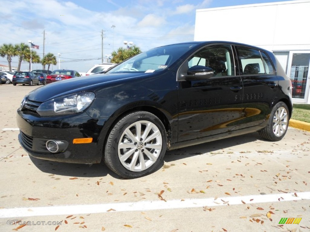Black 2012 Volkswagen Golf 4 Door TDI Exterior Photo #61392569