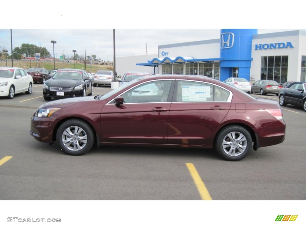 2012 Accord LX Premium Sedan - Basque Red Pearl II / Ivory photo #2