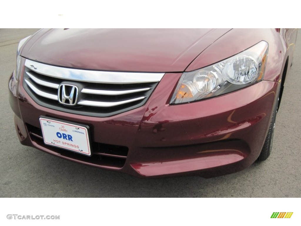 2012 Accord LX Premium Sedan - Basque Red Pearl II / Ivory photo #9