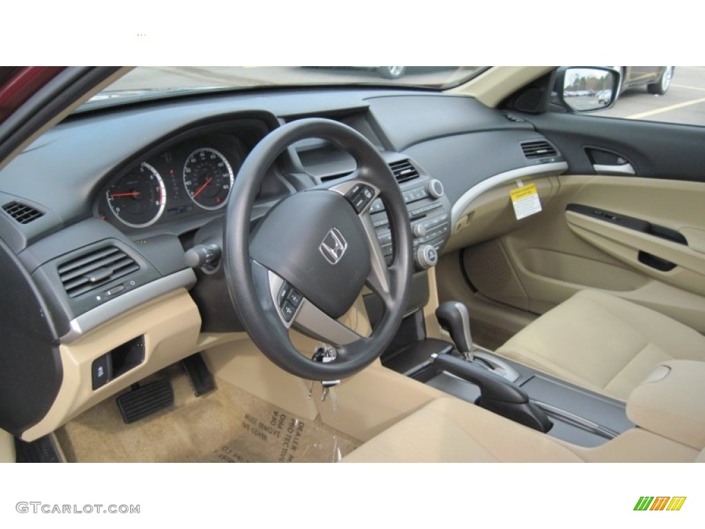 2012 Accord LX Premium Sedan - Basque Red Pearl II / Ivory photo #11