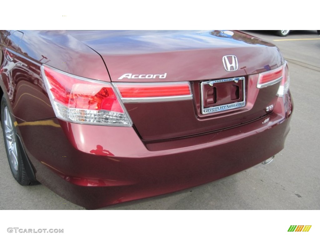 2012 Accord LX Premium Sedan - Basque Red Pearl II / Ivory photo #16