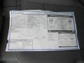 2012 Volkswagen Routan S Window Sticker