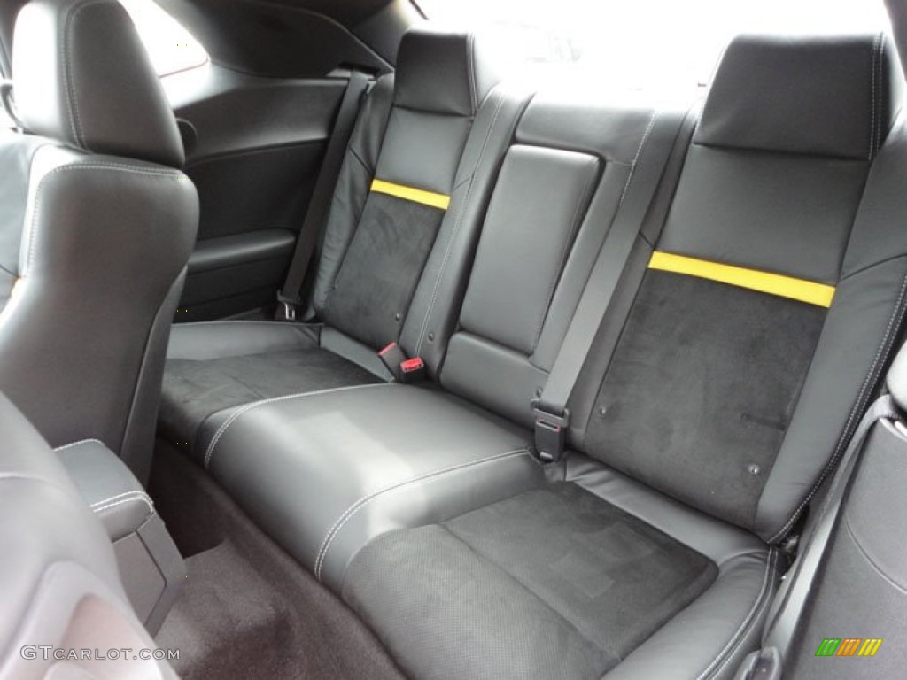 Dark Slate Gray Interior 2012 Dodge Challenger SRT8 Yellow Jacket Photo #61393663