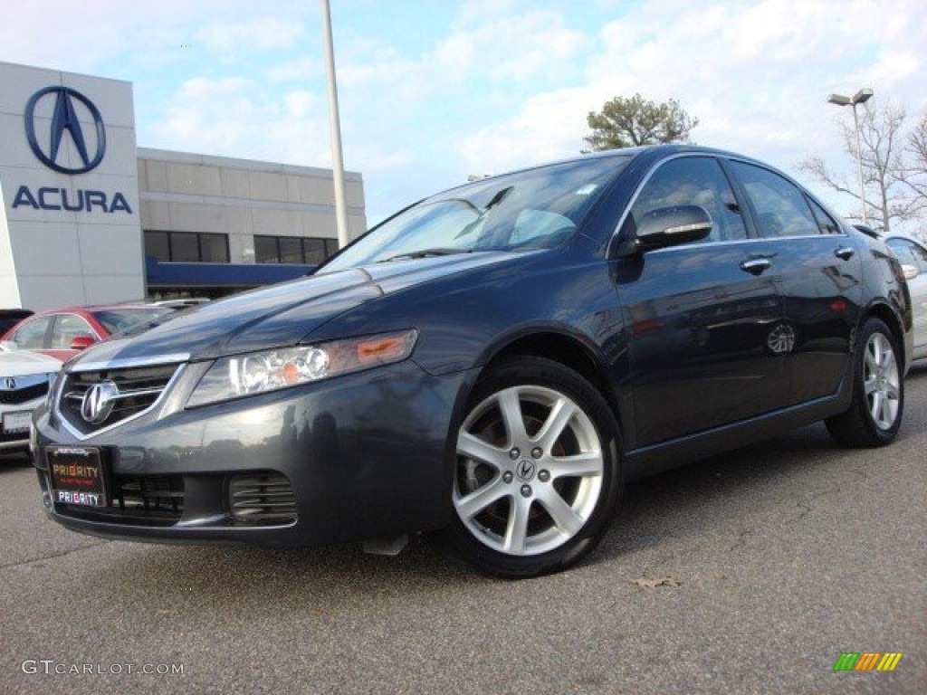 2004 TSX Sedan - Carbon Gray Pearl / Ebony photo #1