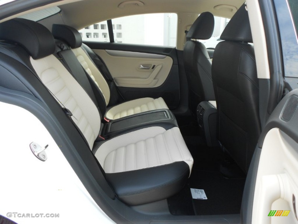 Black/Cornsilk Beige Interior 2012 Volkswagen CC R-Line Photo #61395583