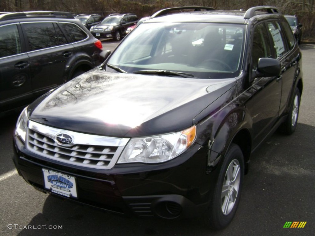 2012 Forester 2.5 X - Obsidian Black Pearl / Black photo #1
