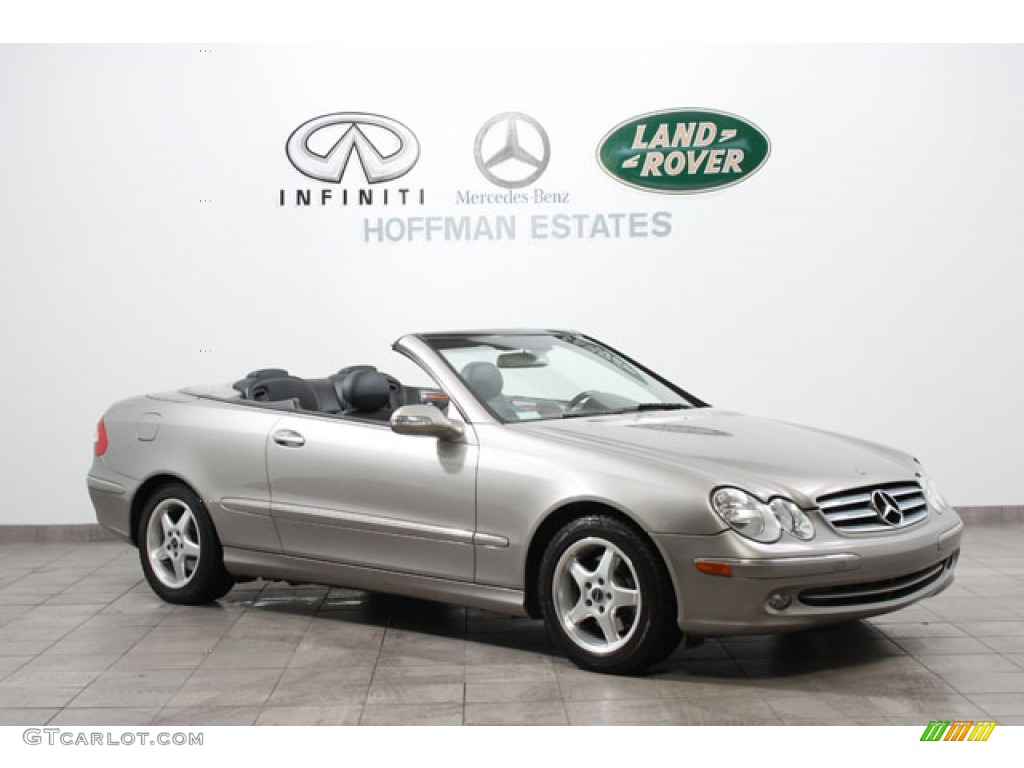 2005 CLK 320 Cabriolet - Pewter Metallic / Charcoal photo #1