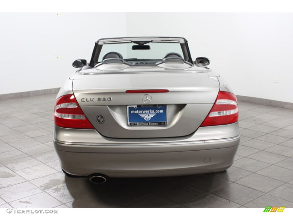 2005 CLK 320 Cabriolet - Pewter Metallic / Charcoal photo #4