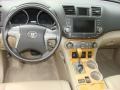 2009 Toyota Highlander Sand Beige Interior Dashboard Photo