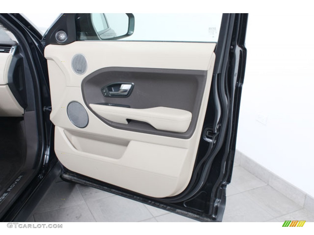 2012 Land Rover Range Rover Evoque Pure Almond/Espresso Door Panel Photo #61398204