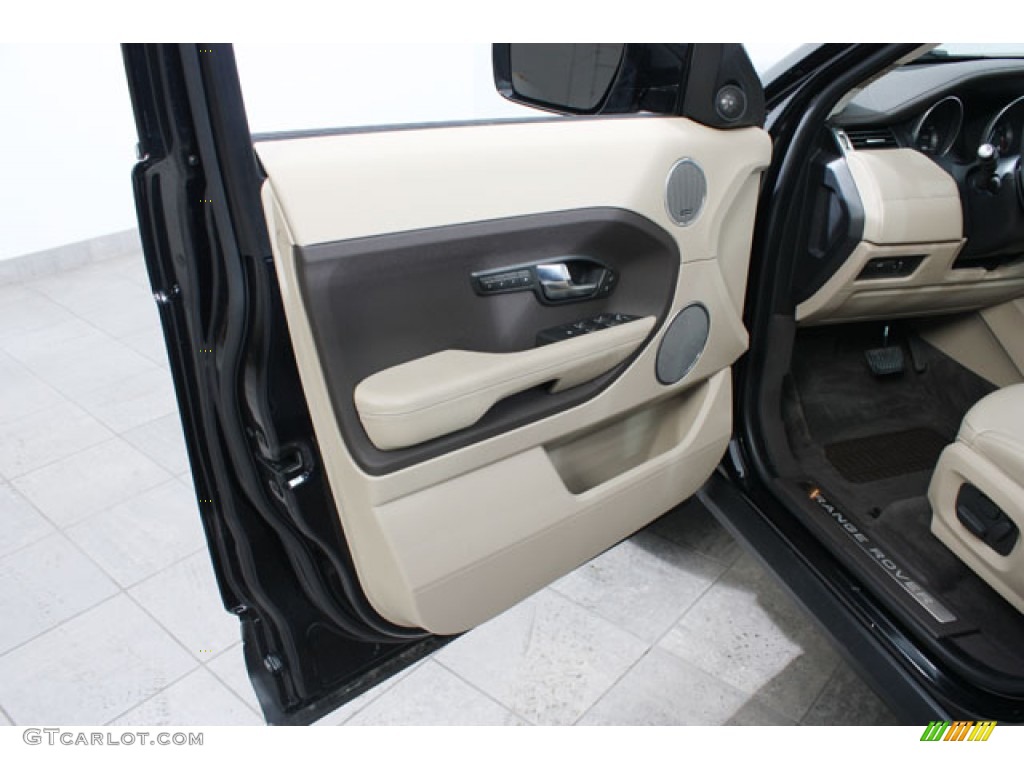 2012 Land Rover Range Rover Evoque Pure Almond/Espresso Door Panel Photo #61398226