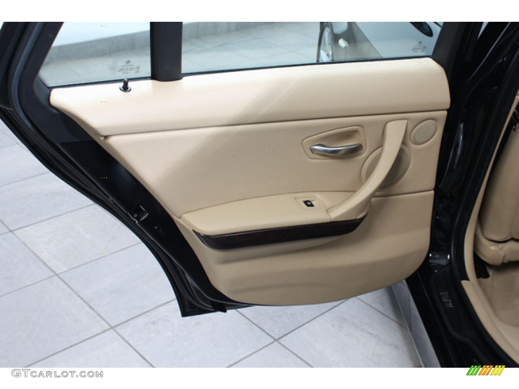 2008 3 Series 328i Wagon - Jet Black / Cream Beige photo #15