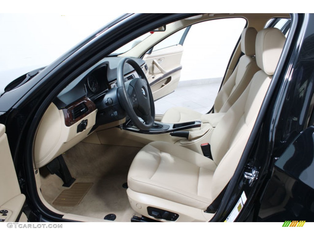 2008 3 Series 328i Wagon - Jet Black / Cream Beige photo #18