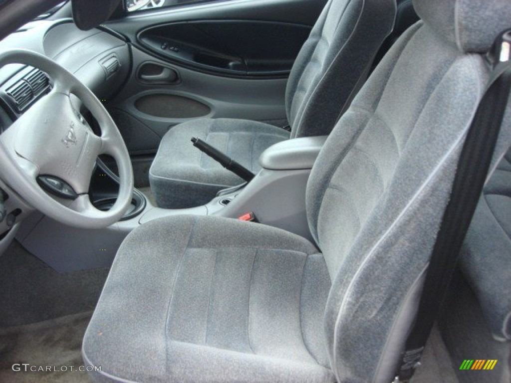 Grey Interior 1994 Ford Mustang V6 Convertible Photo #61400833
