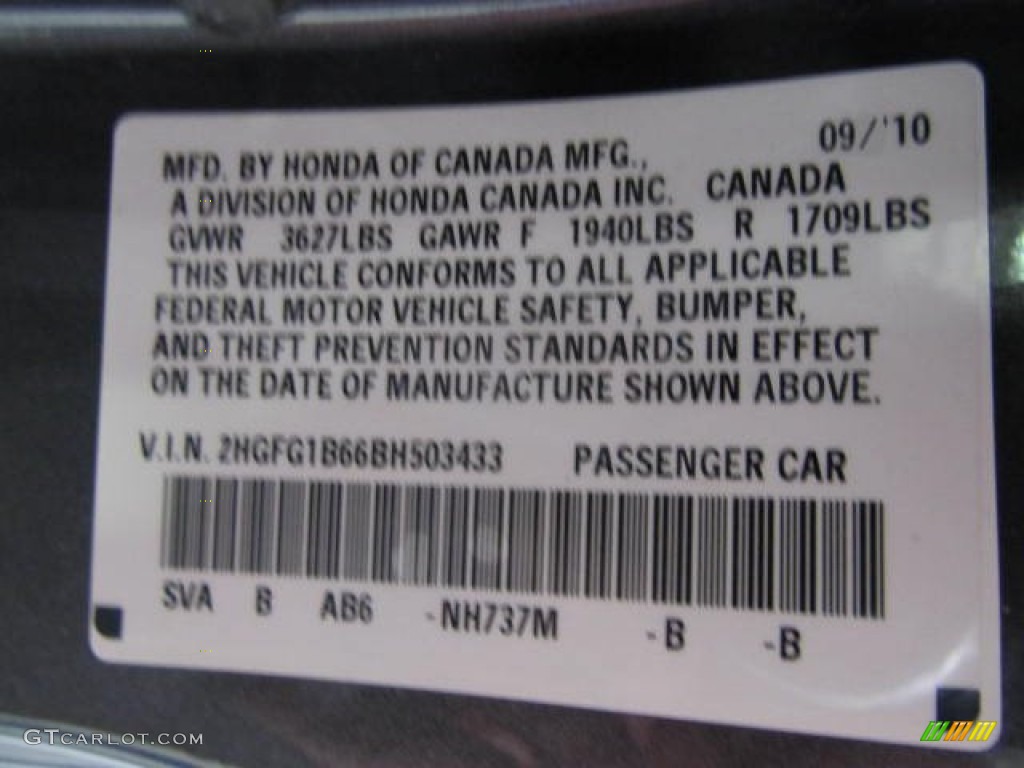 2011 Civic LX Coupe - Polished Metal Metallic / Gray photo #14