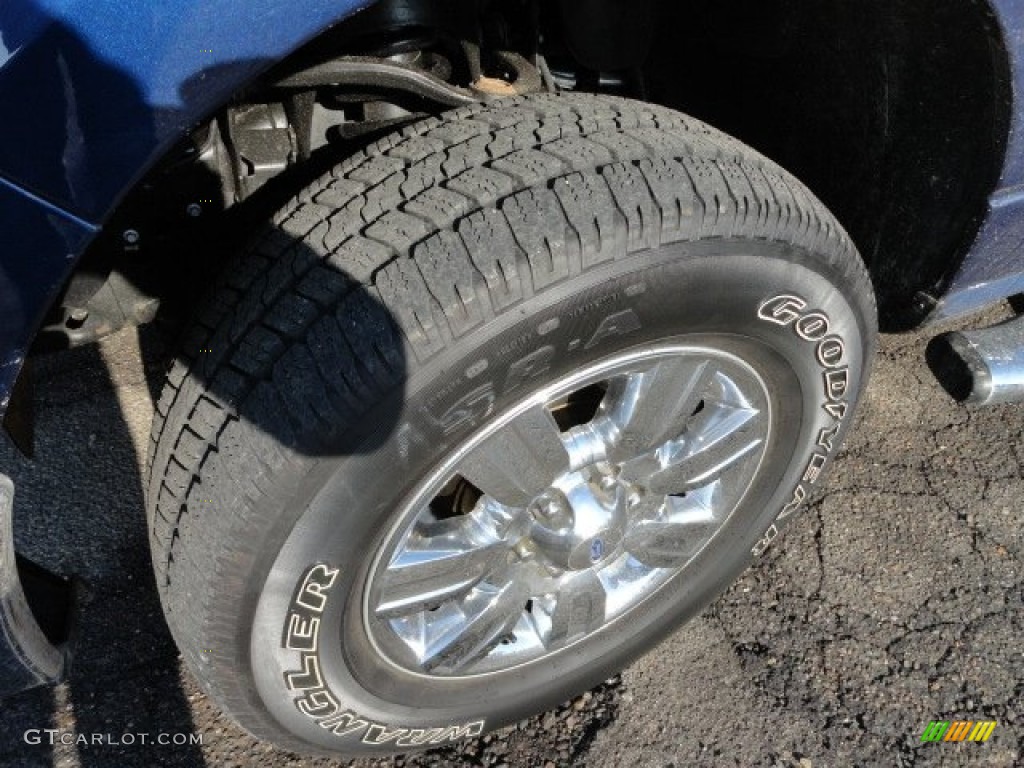 2010 F150 XLT SuperCab 4x4 - Dark Blue Pearl Metallic / Medium Stone photo #8