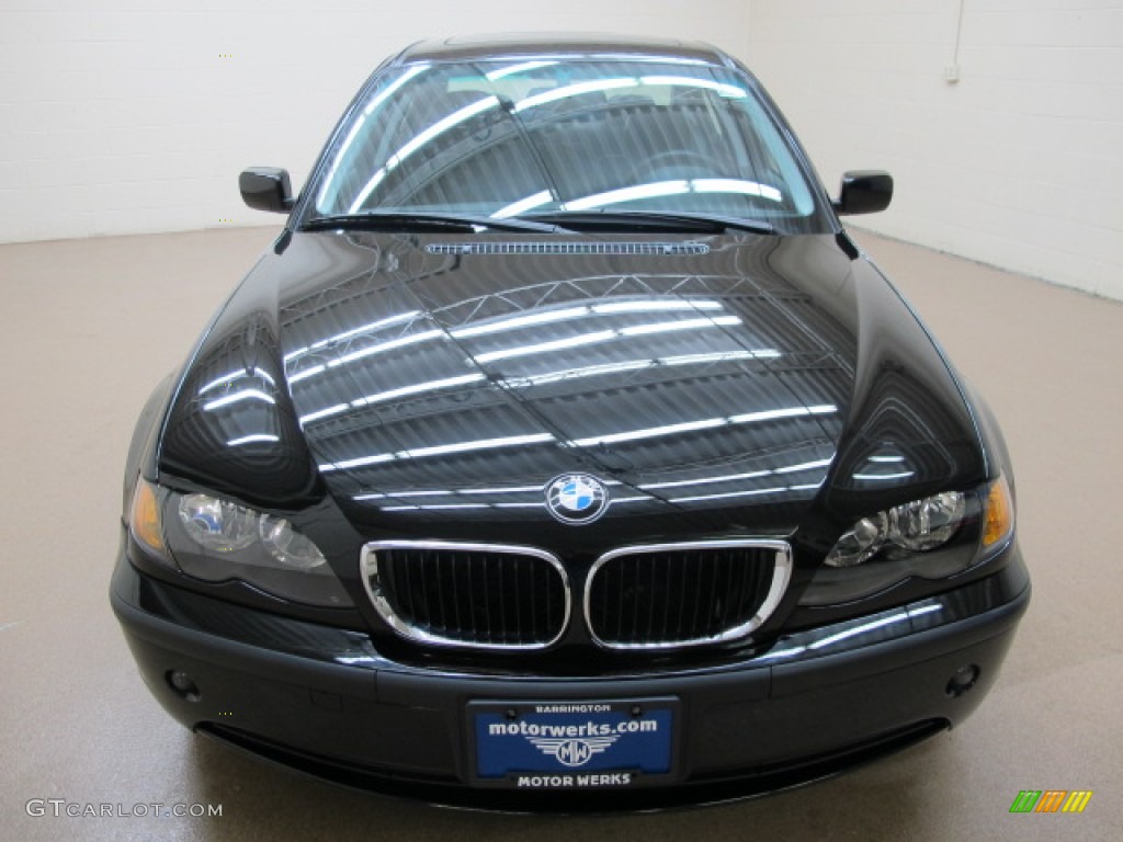 2002 3 Series 325xi Sedan - Jet Black / Black photo #2
