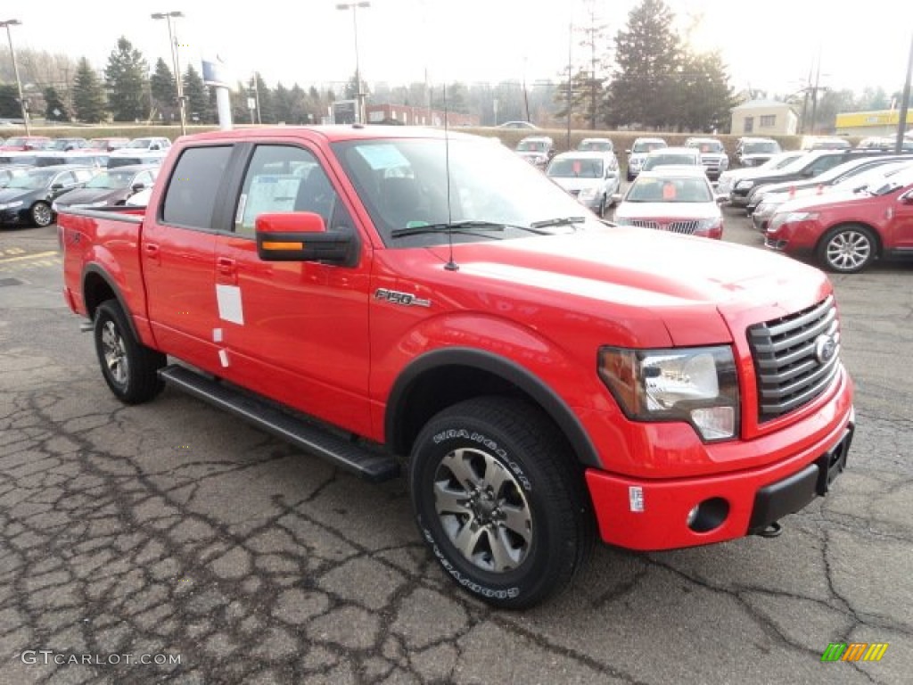 2012 F150 FX4 SuperCrew 4x4 - Race Red / Black photo #6