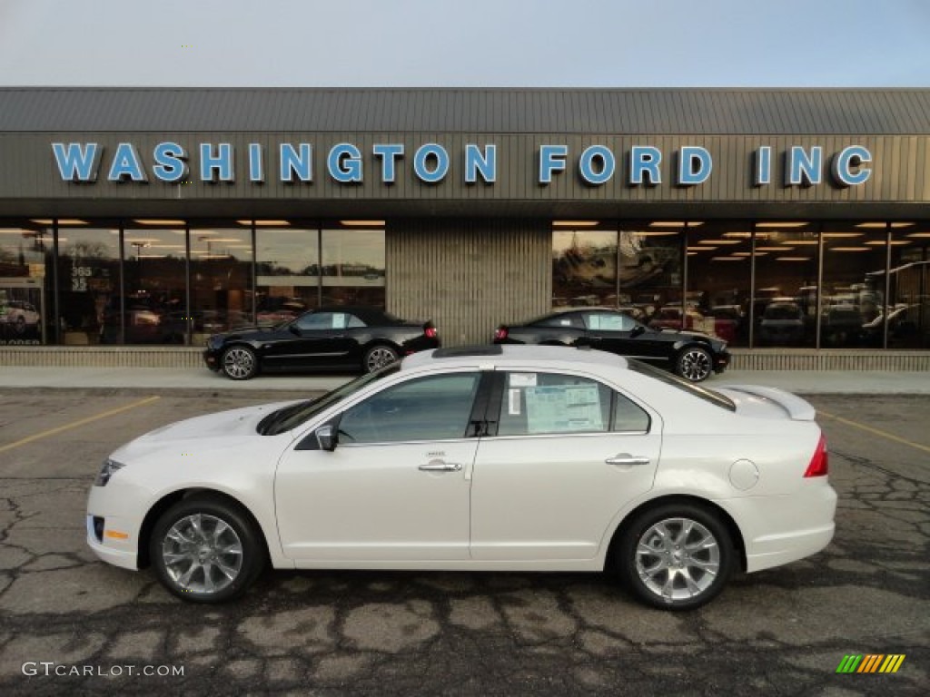 2012 Fusion SEL V6 AWD - White Platinum Tri-Coat / Charcoal Black photo #1