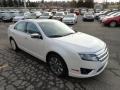 2012 White Platinum Tri-Coat Ford Fusion SEL V6 AWD  photo #6