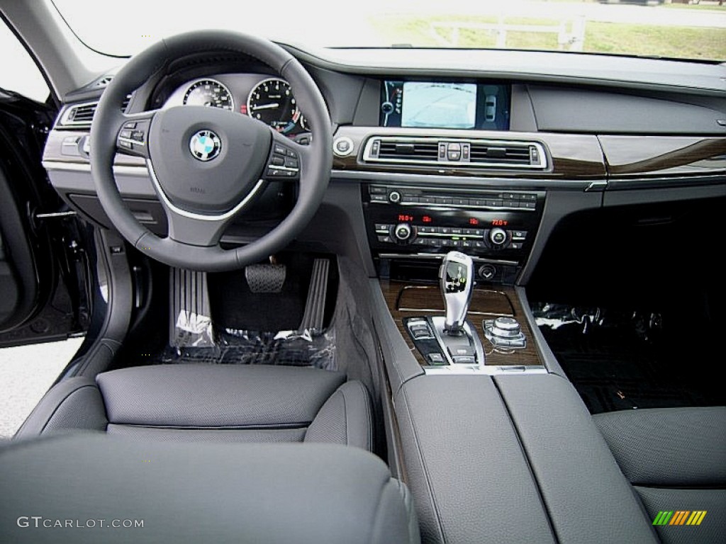 2012 BMW 7 Series 740Li Sedan Black Dashboard Photo #61405456
