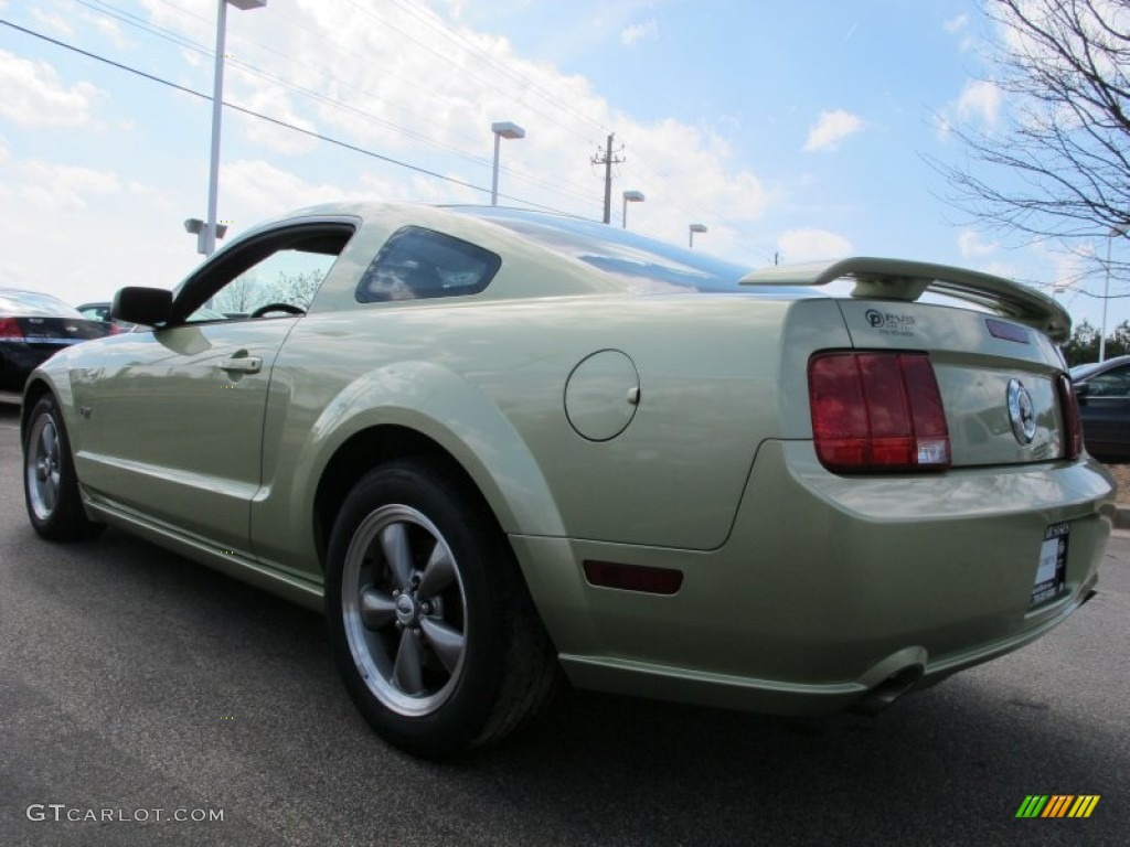 2005 Mustang GT Premium Coupe - Legend Lime Metallic / Dark Charcoal photo #2
