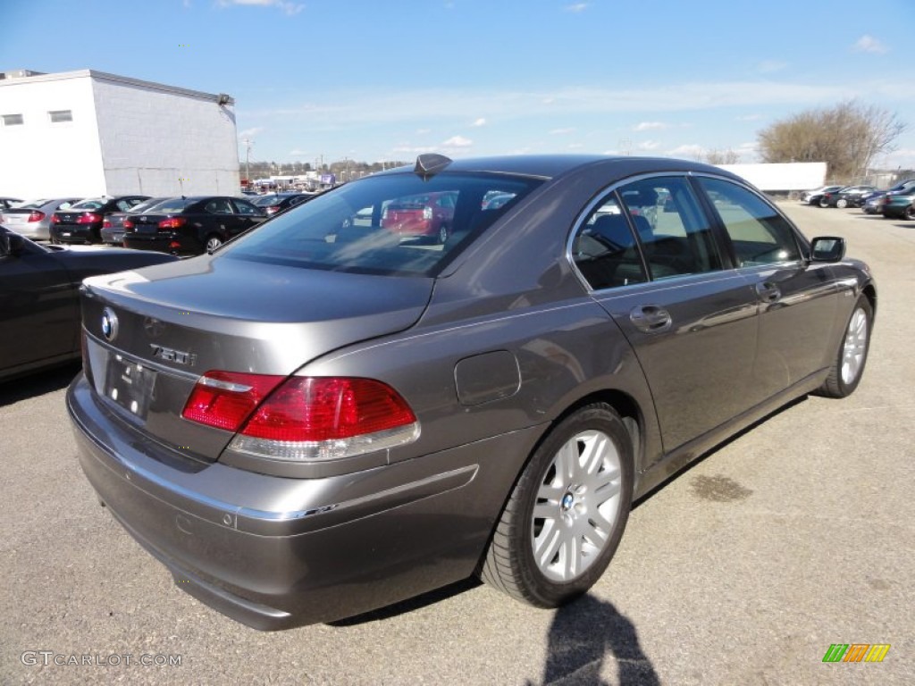 2006 7 Series 750i Sedan - Titanium Grey Metallic / Black/Black photo #9