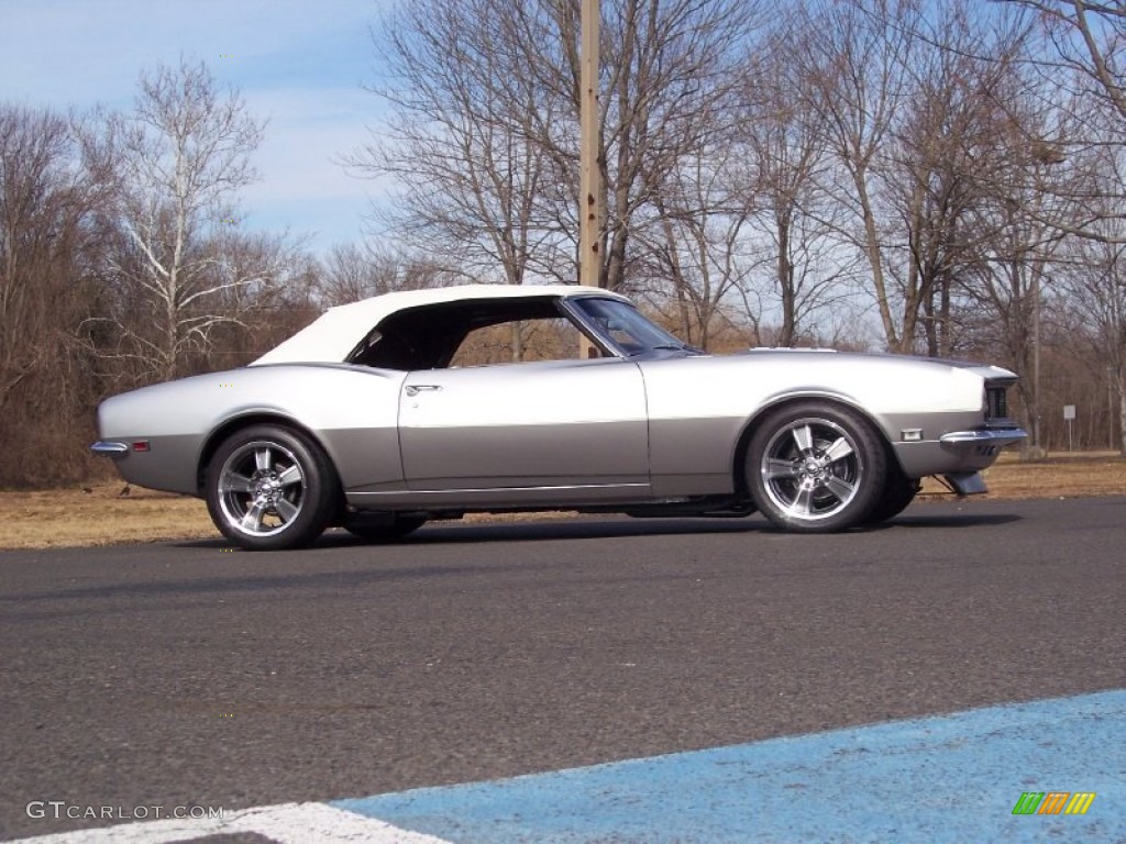 1968 Camaro Convertible - Blade Silver Metallic / Pearl Parchment Houndstooth photo #3