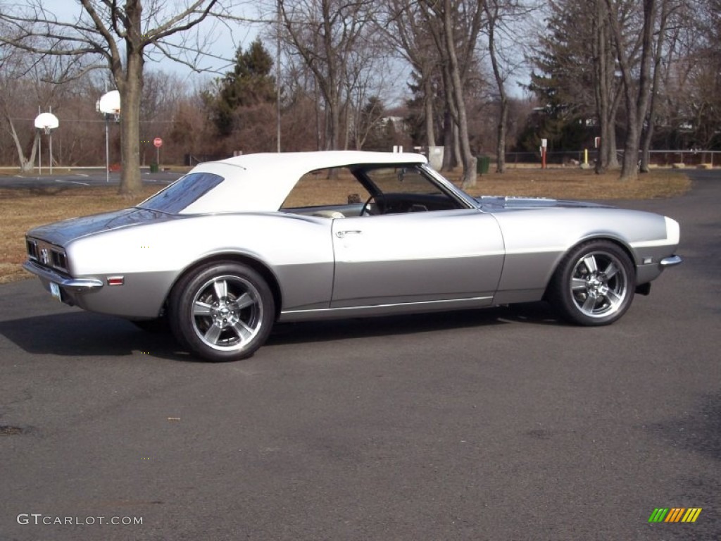 1968 Camaro Convertible - Blade Silver Metallic / Pearl Parchment Houndstooth photo #5