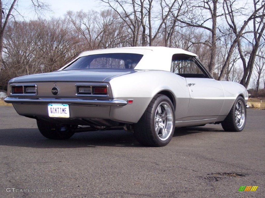 1968 Camaro Convertible - Blade Silver Metallic / Pearl Parchment Houndstooth photo #8
