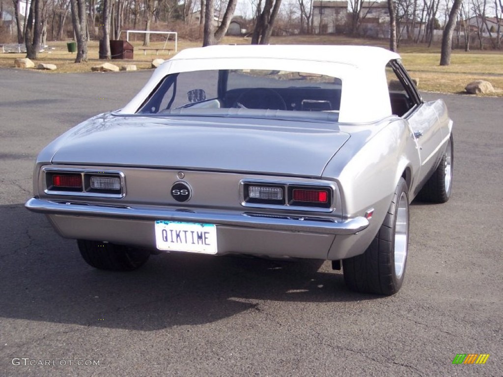 1968 Camaro Convertible - Blade Silver Metallic / Pearl Parchment Houndstooth photo #9