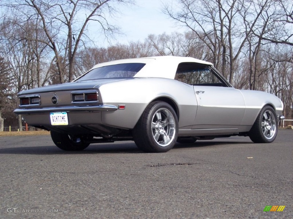 1968 Camaro Convertible - Blade Silver Metallic / Pearl Parchment Houndstooth photo #10