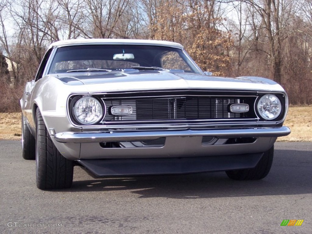 1968 Camaro Convertible - Blade Silver Metallic / Pearl Parchment Houndstooth photo #11