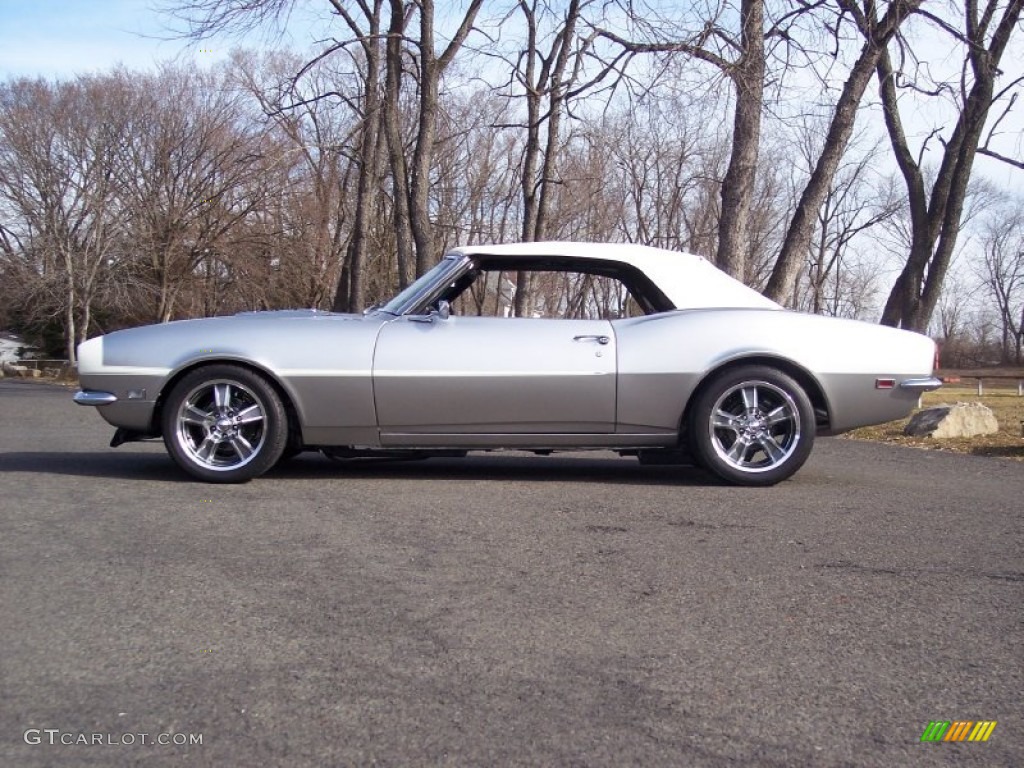1968 Camaro Convertible - Blade Silver Metallic / Pearl Parchment Houndstooth photo #17