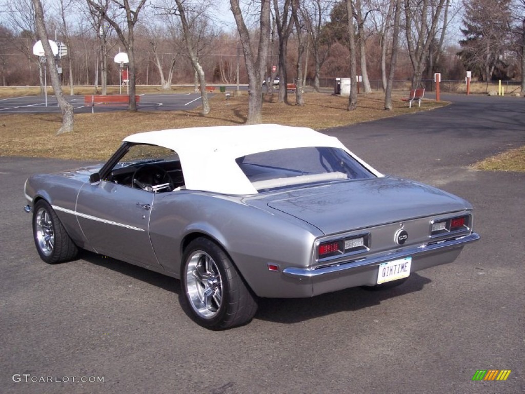 1968 Camaro Convertible - Blade Silver Metallic / Pearl Parchment Houndstooth photo #19