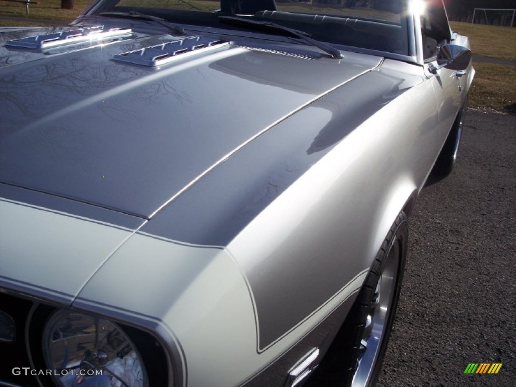 1968 Camaro Convertible - Blade Silver Metallic / Pearl Parchment Houndstooth photo #25