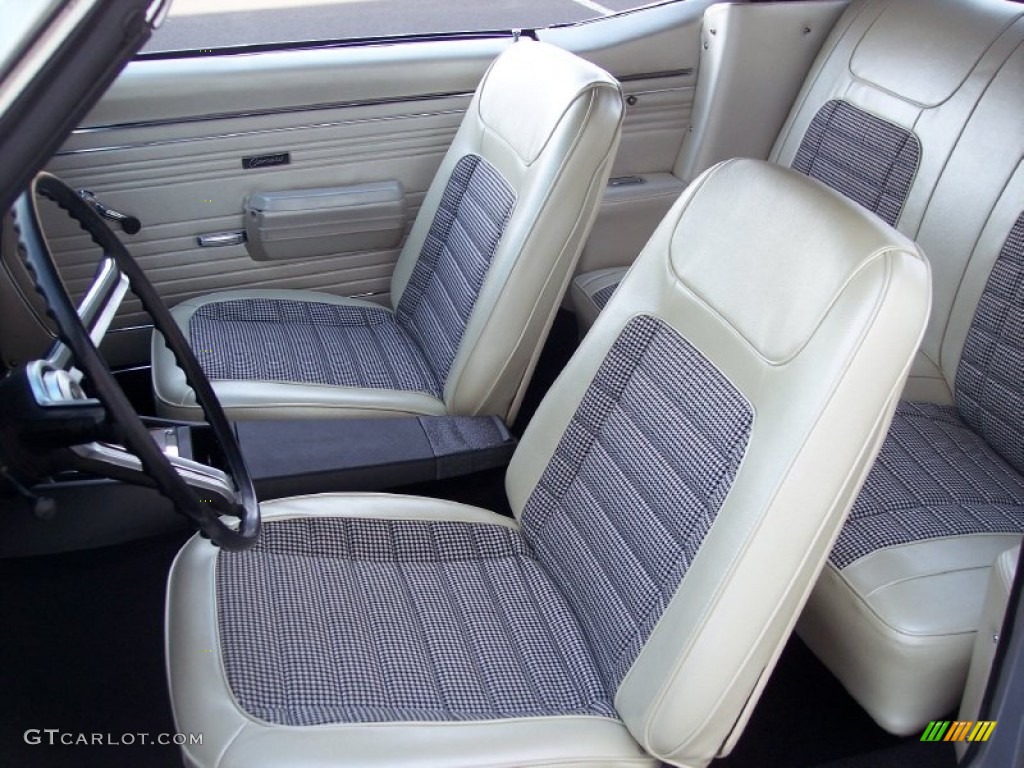1968 Camaro Convertible - Blade Silver Metallic / Pearl Parchment Houndstooth photo #63