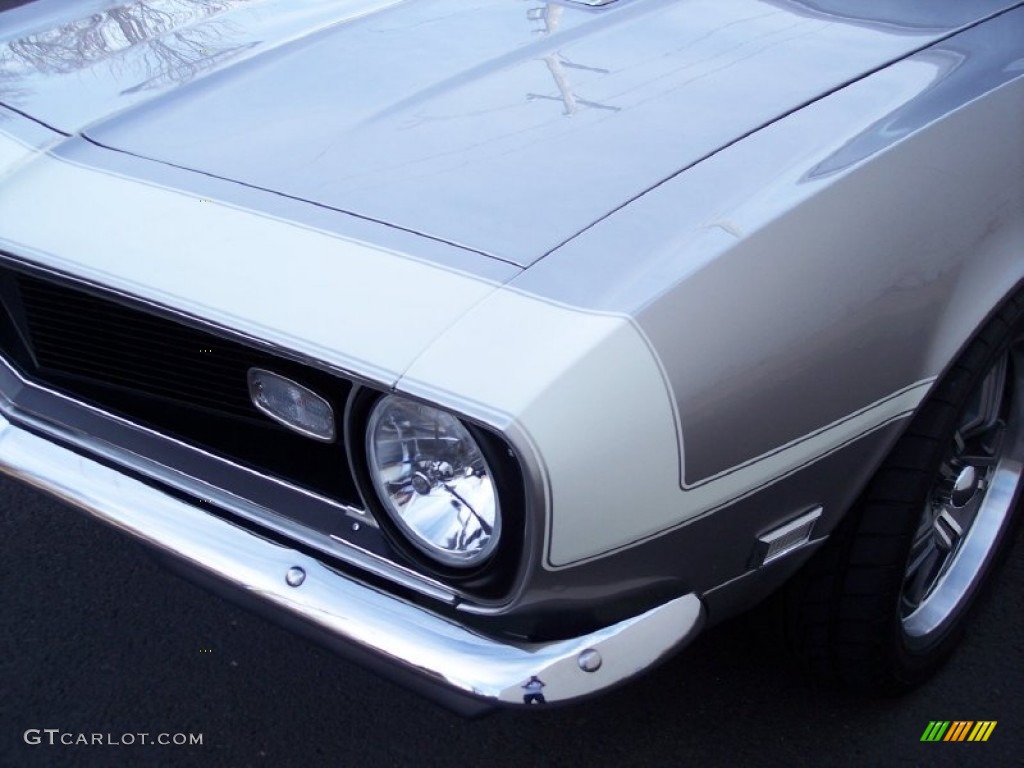 1968 Camaro Convertible - Blade Silver Metallic / Pearl Parchment Houndstooth photo #85