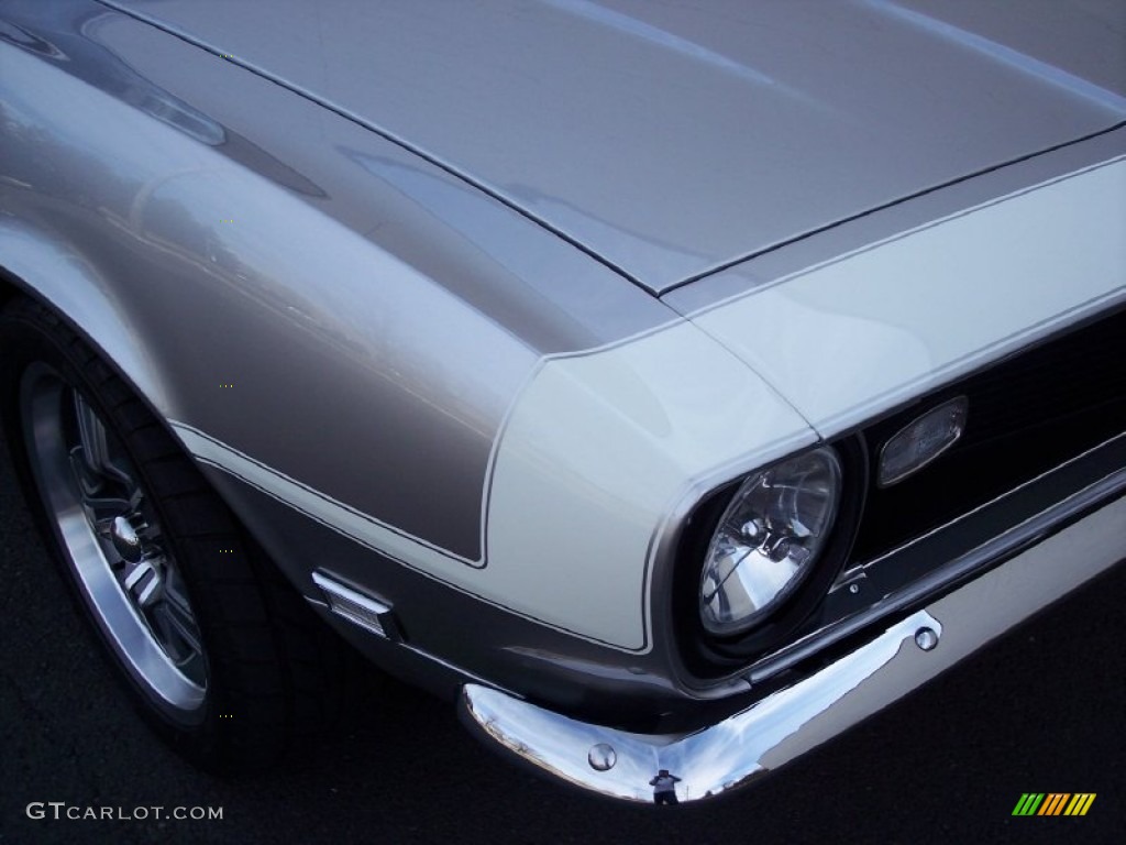 1968 Camaro Convertible - Blade Silver Metallic / Pearl Parchment Houndstooth photo #86