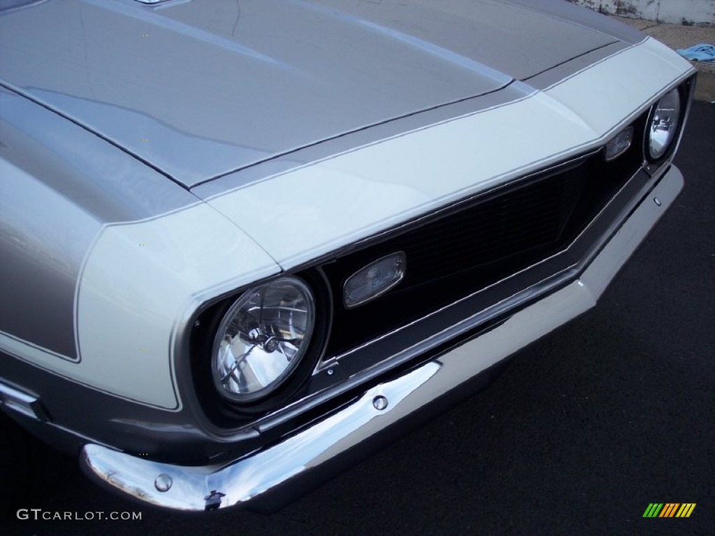 1968 Camaro Convertible - Blade Silver Metallic / Pearl Parchment Houndstooth photo #87