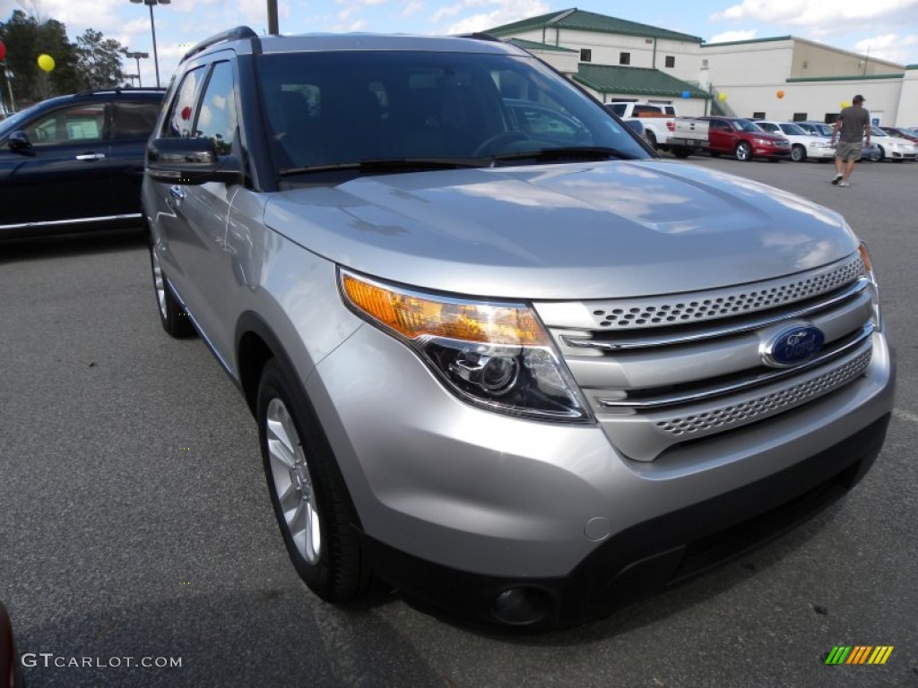 2012 Explorer XLT - Ingot Silver Metallic / Charcoal Black photo #1