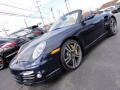 2011 Dark Blue Metallic Porsche 911 Turbo S Cabriolet  photo #3