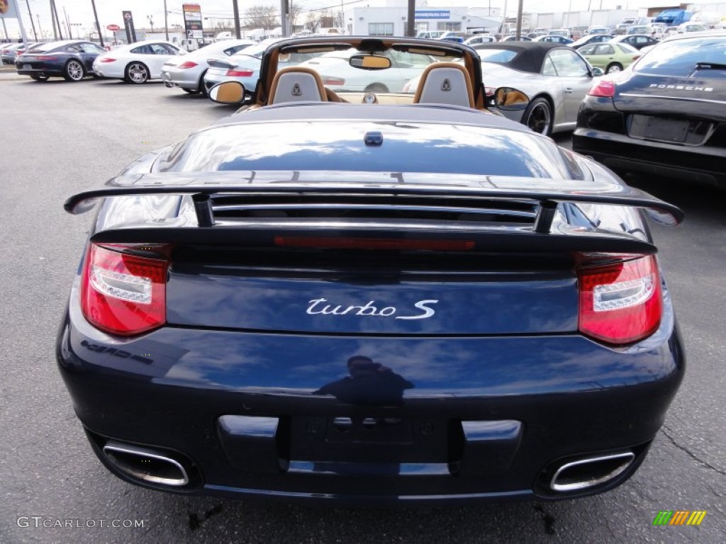 Dark Blue Metallic 2011 Porsche 911 Turbo S Cabriolet Exterior Photo #61411799